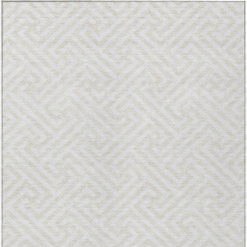 HomeRoots Geometric Transitional Rectangle Outdoor Rug