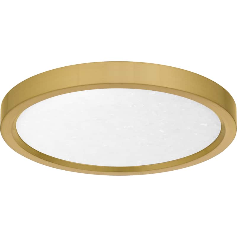 Outskirts Integrated LED Brushed Gold Flush Mount with CCT Switch
