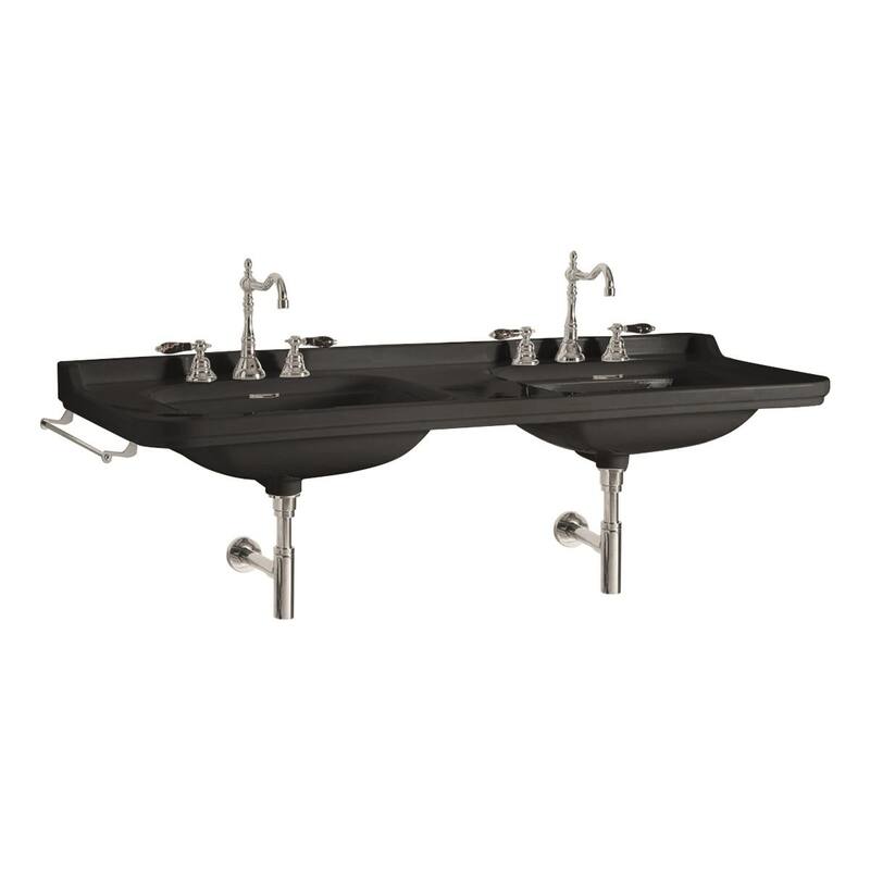 WS Bath Collections Waldorf 4143K4.03 Waldorf 59-1/8" Rectangular - Glossy Black
