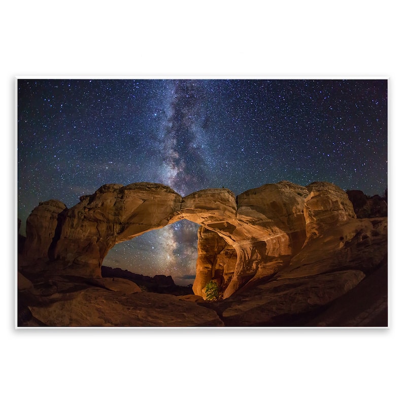 Stupell Starry Sky Through Desert Arch Wall Plaque Art Design By Royce Bair - 15 x 10