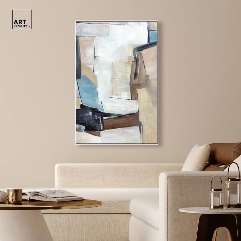 Joy Filled Shapes Canvas by Art Remedy