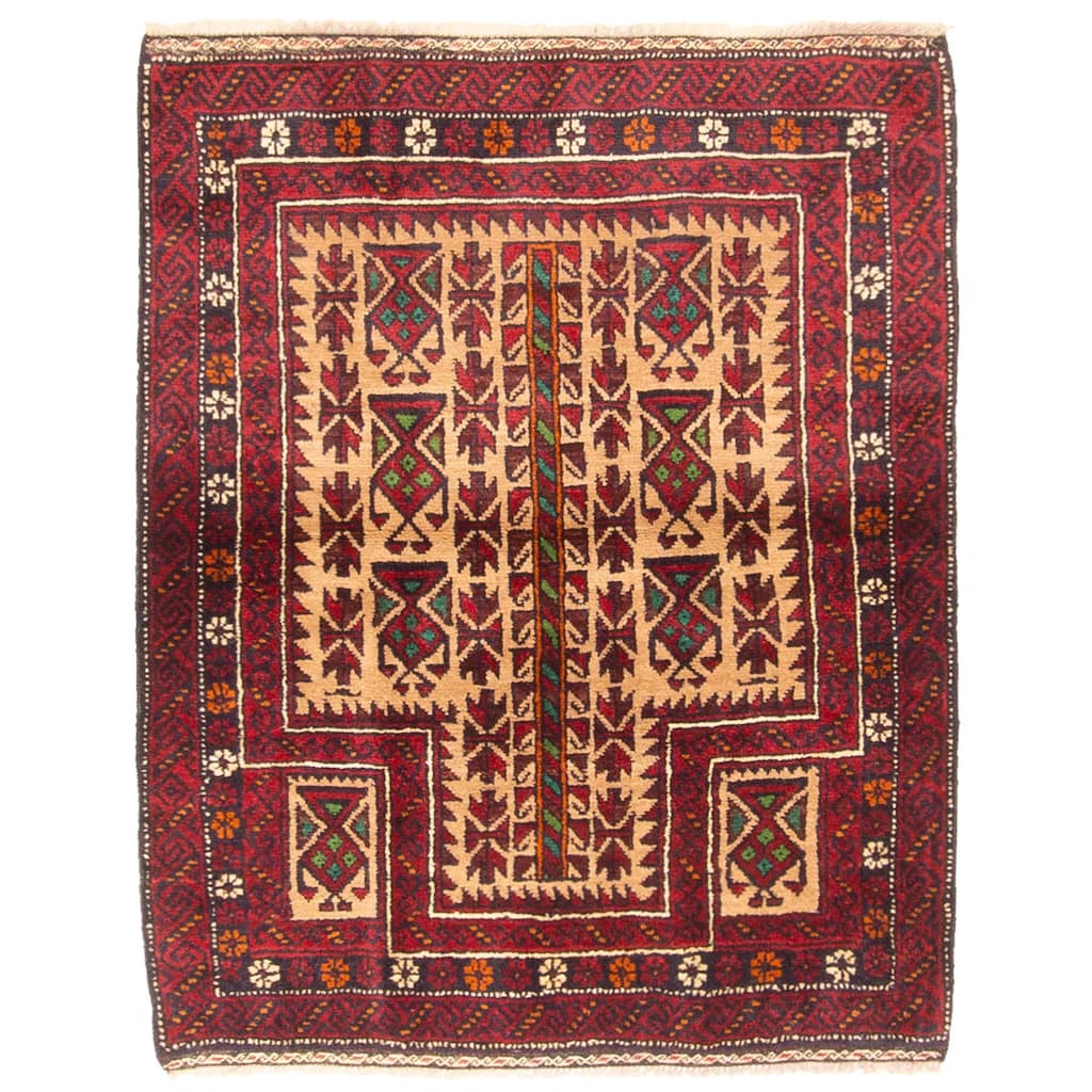 ECARPETGALLERY Hand-knotted Teimani Tan Wool Rug - 2'10 x 3'8