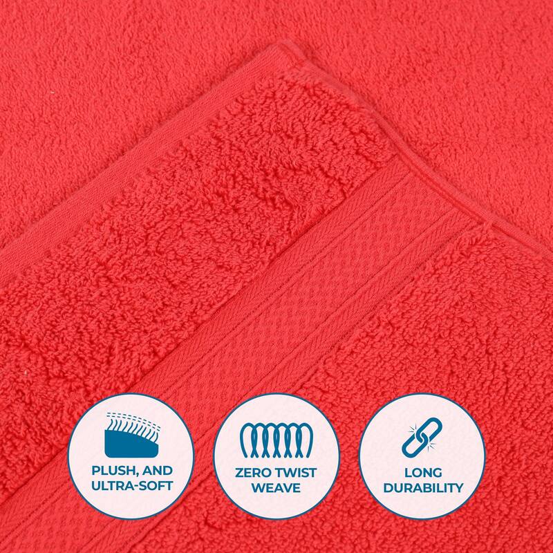 Superior Chevron Zero Twist Solid and Jacquard Cotton 9 Piece Towel Set