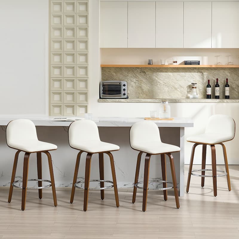 Upholstered Wood Swivel Bar Stools/ Counter Stool