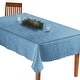 preview thumbnail 15 of 22, Solid Scroll Scalloped Edge Tablecloth