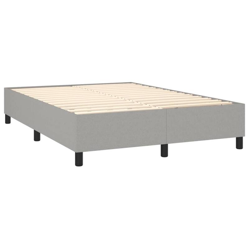 vidaXL Bed Frame Box Spring Platform Bed Base Frame Mattress Foundation Fabric