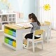 preview thumbnail 2 of 8, Children Art Activity Table and Drawing Table-Natural - 43" x 24" x 21"