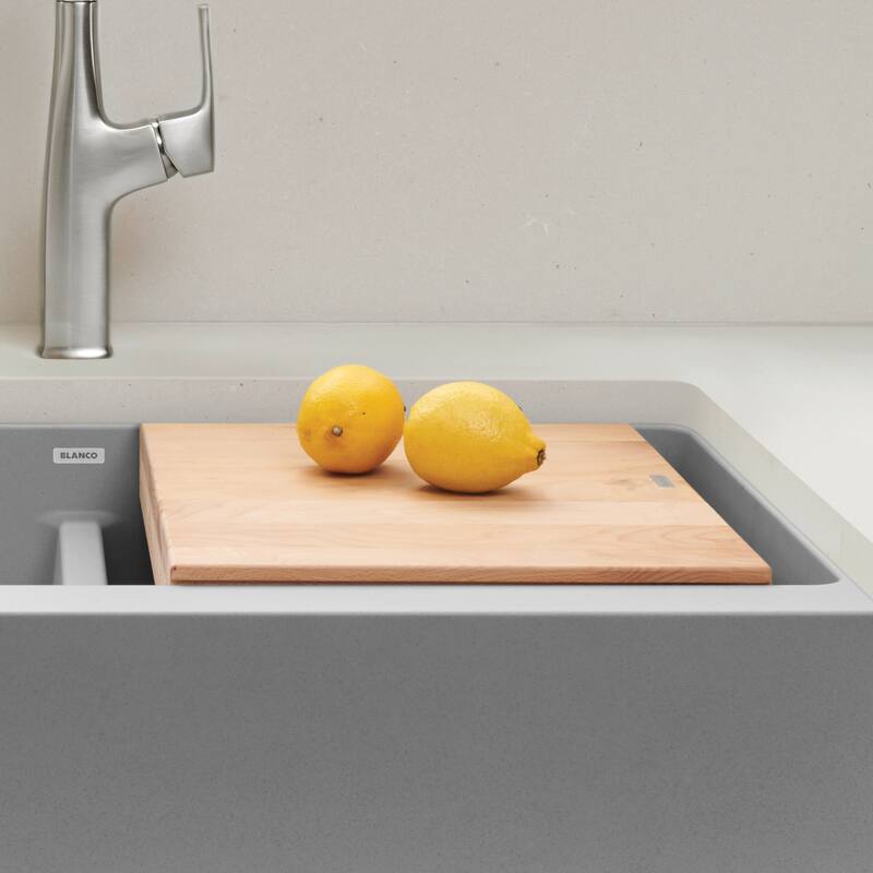 Blanco 11.75-in x 17.88-in 1-in Cutting Board, in Wood - 11 x 15.13