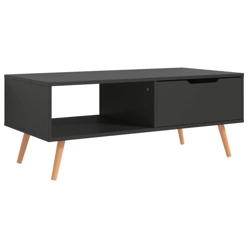 vidaXL Coffee Table End Table Living Room Accent Sofa Table Engineered Wood - 39.4" x 19.5" x 16.9"