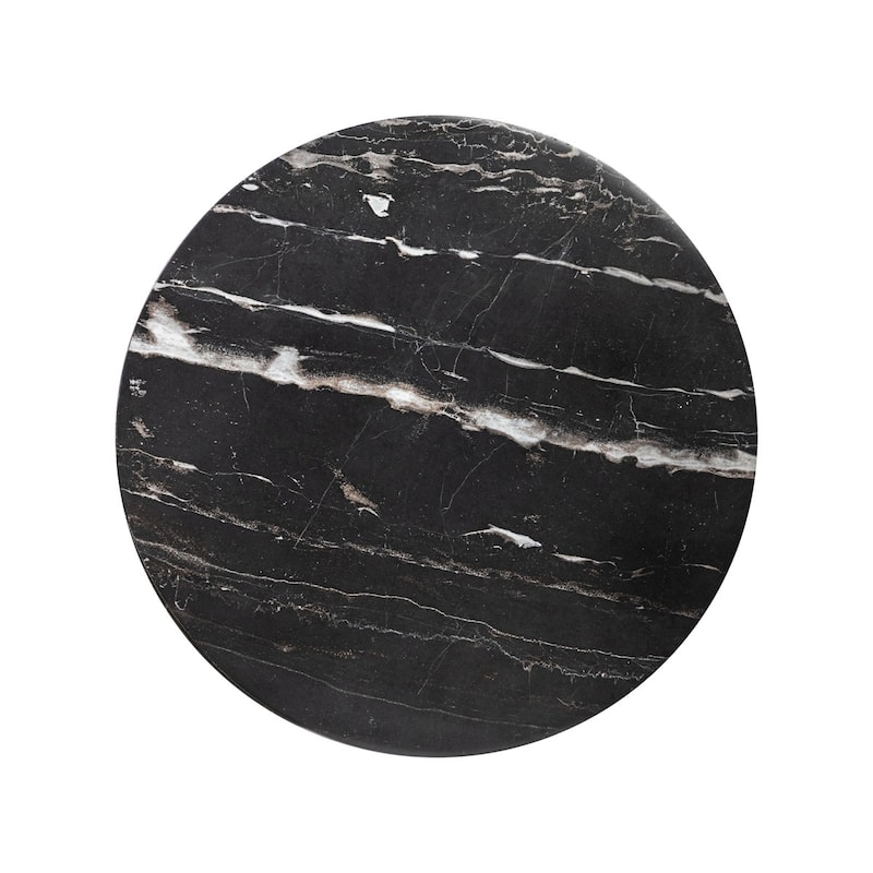 Zyra Concrete Side Table with Stone Texture Finish