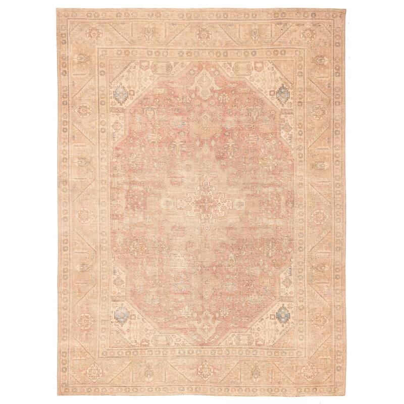 ECARPETGALLERY Hand-knotted Antalya Vintage Dark Copper Wool Rug - 9'10 x 12'10
