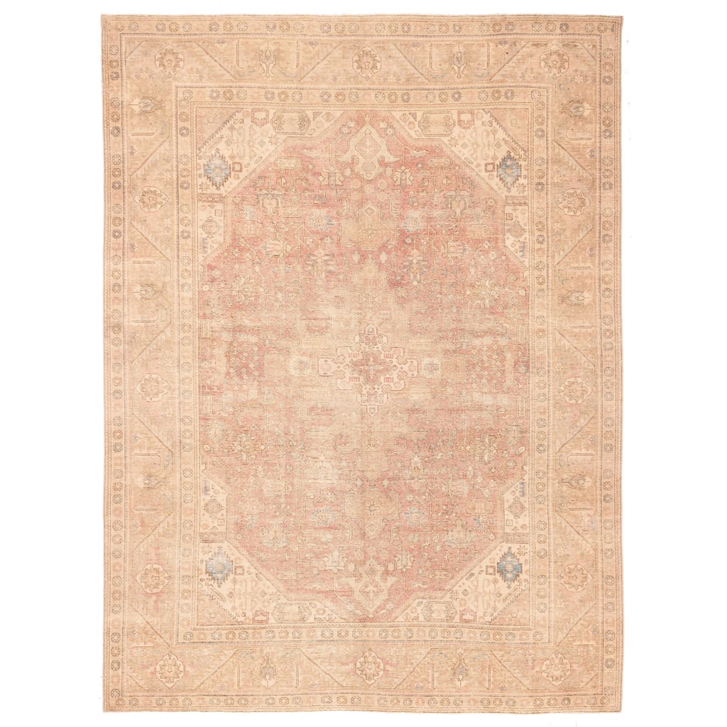 ECARPETGALLERY Hand-knotted Antalya Vintage Dark Copper Wool Rug - 9'10 x 12'10