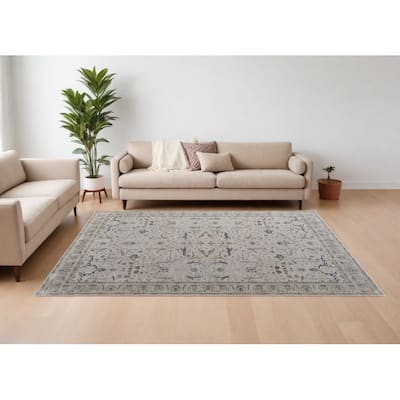 HomeRootsIkat Bohemian Rectangle Area Rug