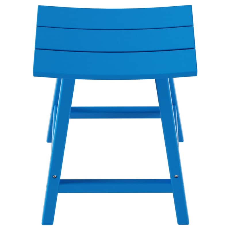 Polytrends Laguna Hdpe All Weather Outdoor Patio 24" Saddle Seat Counter Stool