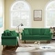 preview thumbnail 4 of 36, Velvet Sofa Set , 2 Seater and 3 Seater Sofa with Wood Legs
