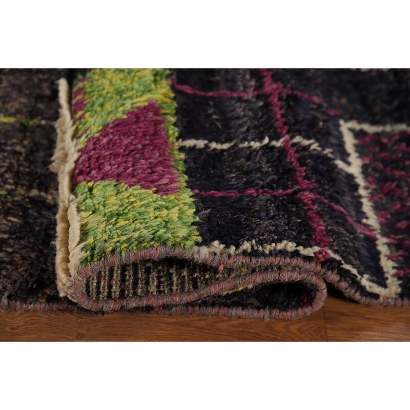 Moroccan Oriental Large Area Rug Hand-Knotted Wool Carpet - 12'2" x 18'5"