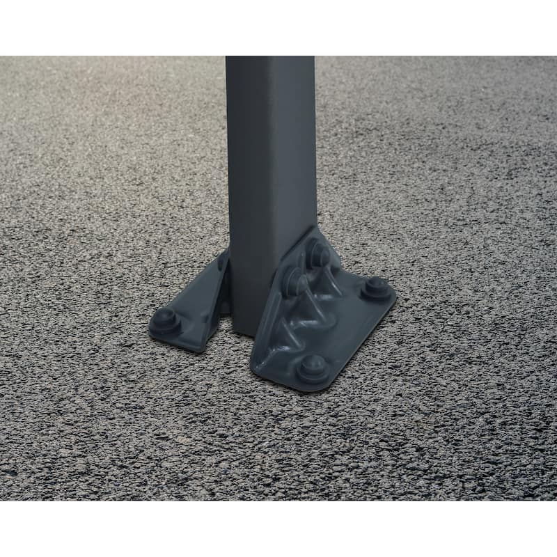 Atlas 10 ft. x 16 ft. Gray/Solar Gray Single Carport - 10 ft. x 16 ft.