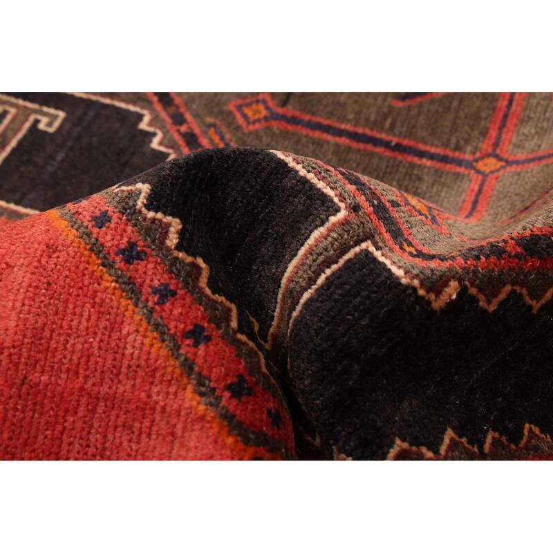 ECARPETGALLERY Hand-knotted Konya Anatolian Black, Red Wool Rug - 4'5 x 9'8