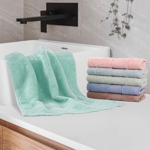 BEST TOWEL Pack Of 12 Washcloths - 100% Cotton, 12x12 Inch, Extra Absorbent For Face, Kitchen, Gym 8 thumbnail image