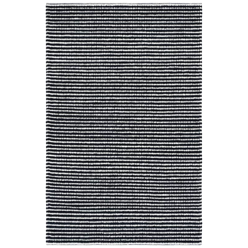 SAFAVIEH Handmade Natura Kinuko Wool Rug - 6' x 9' - Ivory/Navy