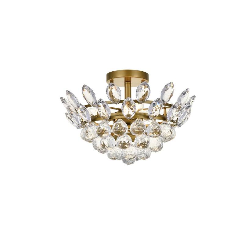 Elanor Flush Mount - 14 inch - Brass