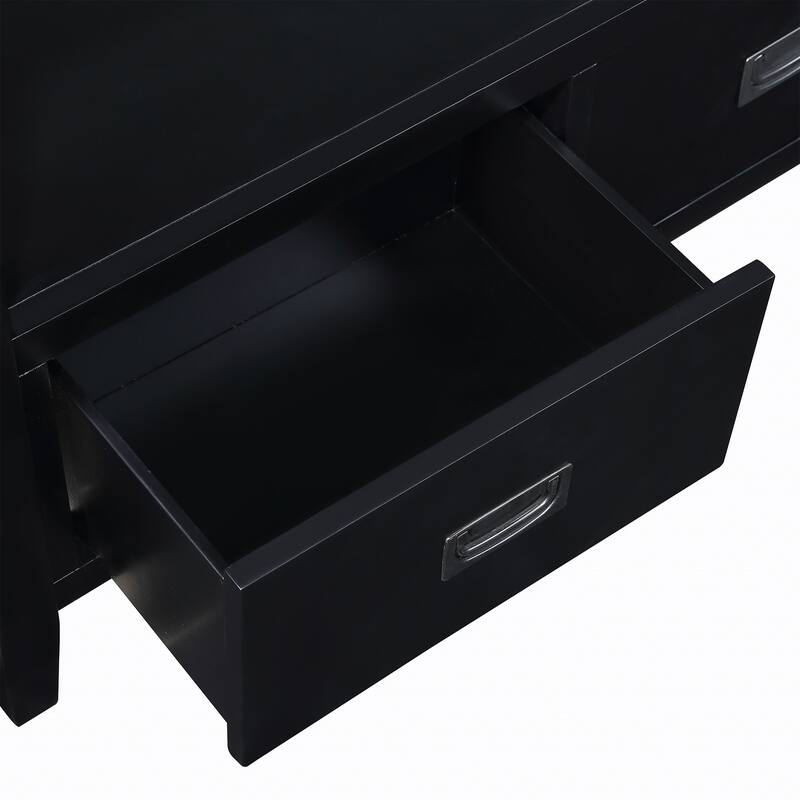 36-inch Modern Multifunctional Solid Pine Console Table