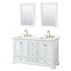 Option White / White Quartz Top / Brushed Gold Hardware