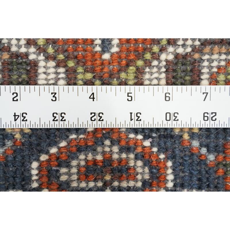 Hand Knotted Oriental 100% Wool Carpet Traditional Medallion Oranges & Rust Heriz (serapi) Area Rug - 3' 0'' X 2' 0''