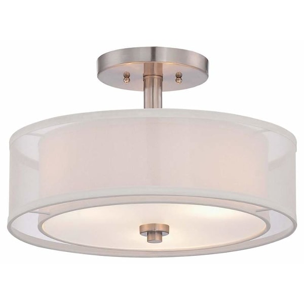 Minka Lavery 4107 3 Light Semi-Flush Ceiling Fixture from the Parsons Studio Collection