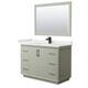Option Light Green, Black Trim, White Quartz Top