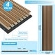 preview thumbnail 33 of 41, 4 Panels 93"x12" MDF Slat 3D Wall Paneling Cover 31 Sq.Ft. - N/A