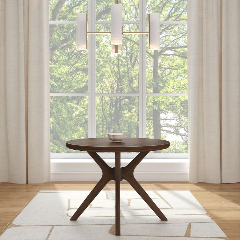 Plank and Beam Verso Cross Leg Round Dining Table - 38"