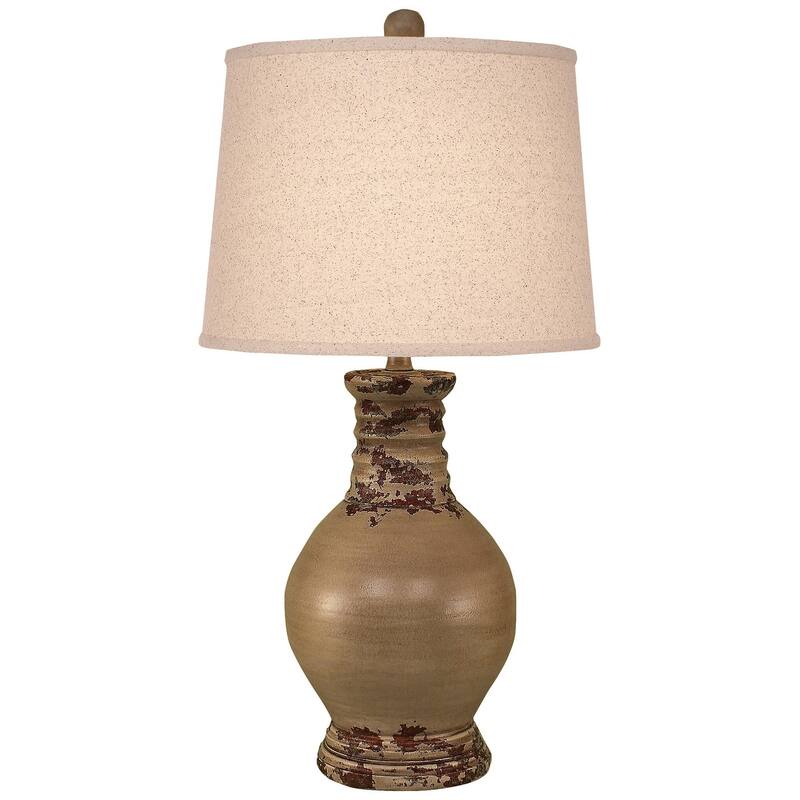 Casual Ribbed-Neck Table Lamp