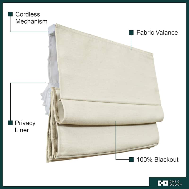 Chicology Cordless Blackout Roman Shade Privacy & Style