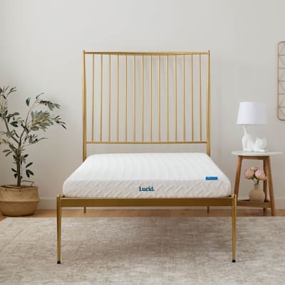 Lucid 5 inch Gel Memory Foam Mattress Firm Feel