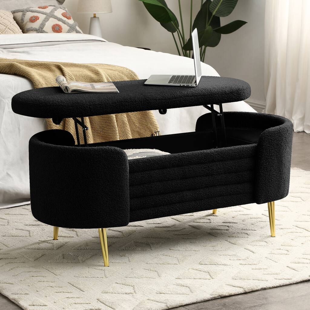 Modern Upholstered Storage Bench for Bedroom,Living Room,Entryway
