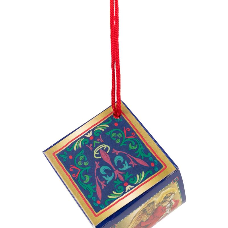 Trumpeting Angel Mini Gift Box Christmas Ornaments - 2" - Set of 24