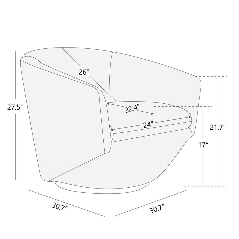 Joey Swivel Accent Chair