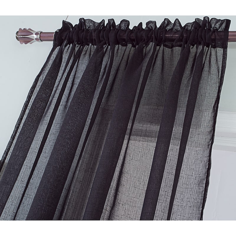 Astro Textured Sheer Window Curtain 90-Inch Rod Pocket