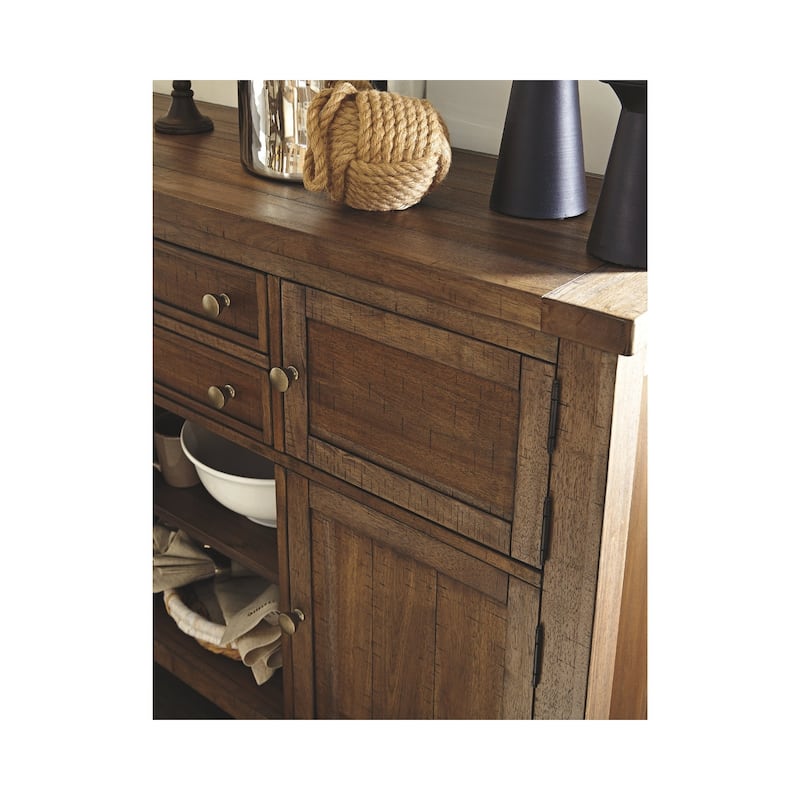 Signature Design by Ashley Mykolaiv Grey-brown Dining Room Server