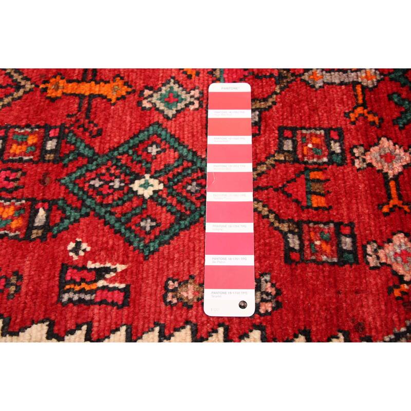 ECARPETGALLERY Hand-knotted Andelz Red Wool Rug - 4'5 x 8'2