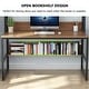 preview thumbnail 23 of 34, 47 Inches Computer Desk with Hutch and Bookshelf, Home Office Desk