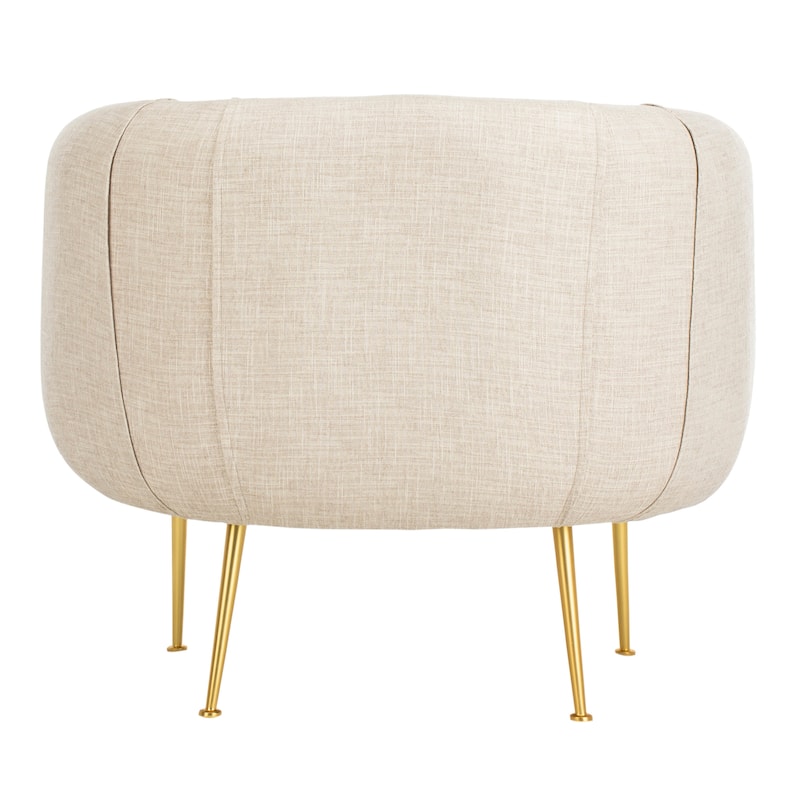 SAFAVIEH Couture Griseldis Stone Polyester Blend Accent Chair - 33" W x 30" D x 29" H - 33Wx30Dx29H