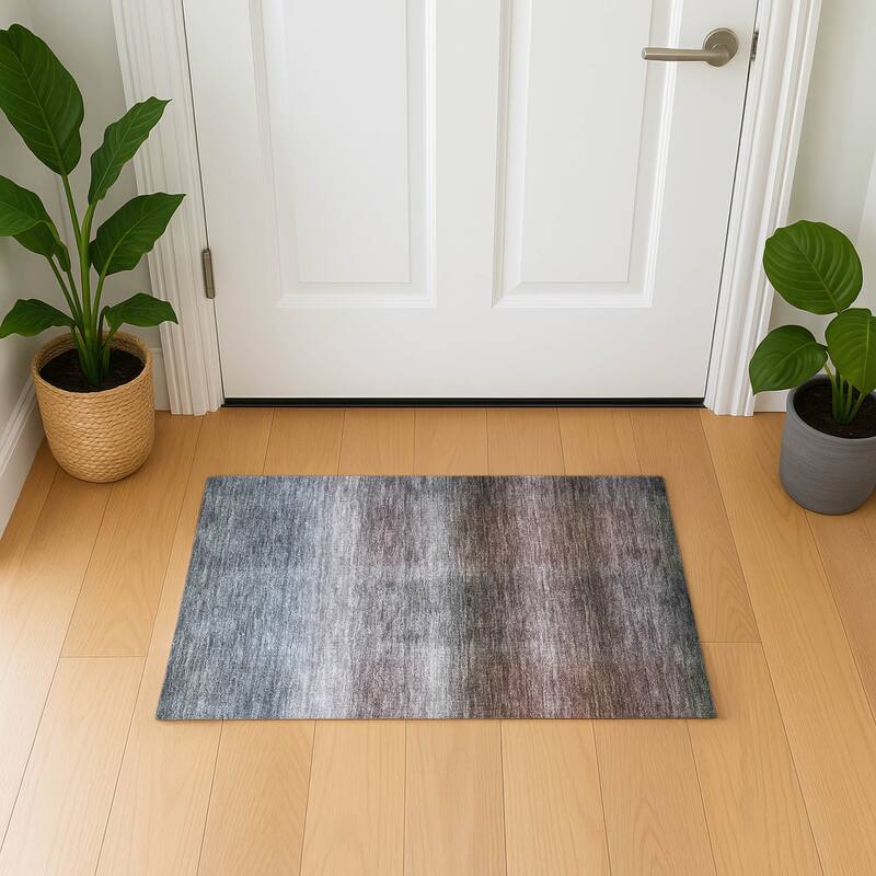Premium Washable Super Soft Solid Ombre Mayfield Rug - Brown - 1'8" x 2'6"