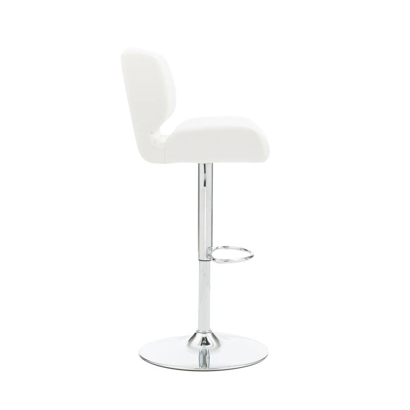 Reilly Adjustable Faux Leather Barstool