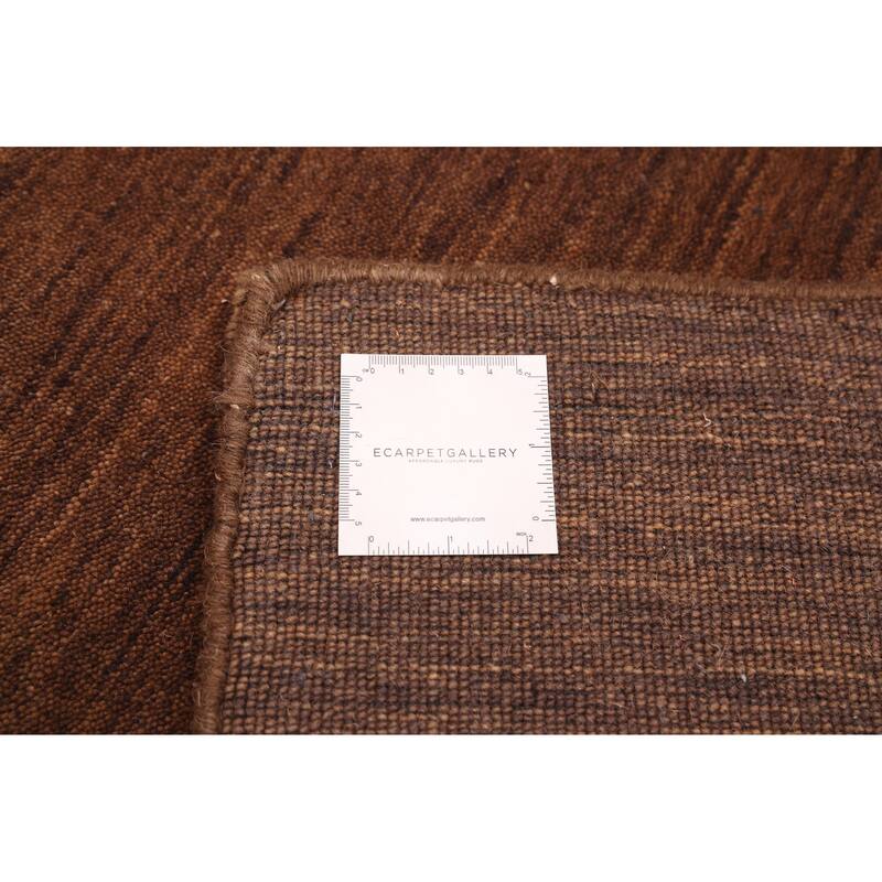 ECARPETGALLERY Hand Loomed Kashkuli Gabbeh Brown Wool Rug - 5'1 x 6'10