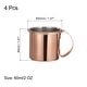 Mini Copper Mugs 60ml/2 OZ 4Pcs , Rose Gold - Rose Gold - Bed Bath ...