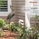 preview thumbnail 5 of 10, Alpine Corporation 40" Tall Outdoor Rustic Metal Crane Statue Yard Art Decoration
