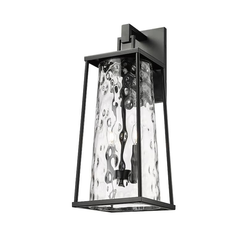 Millennium Lighting Dutton 1 Light Outdoor Wall Sconce in Powder Coat Black