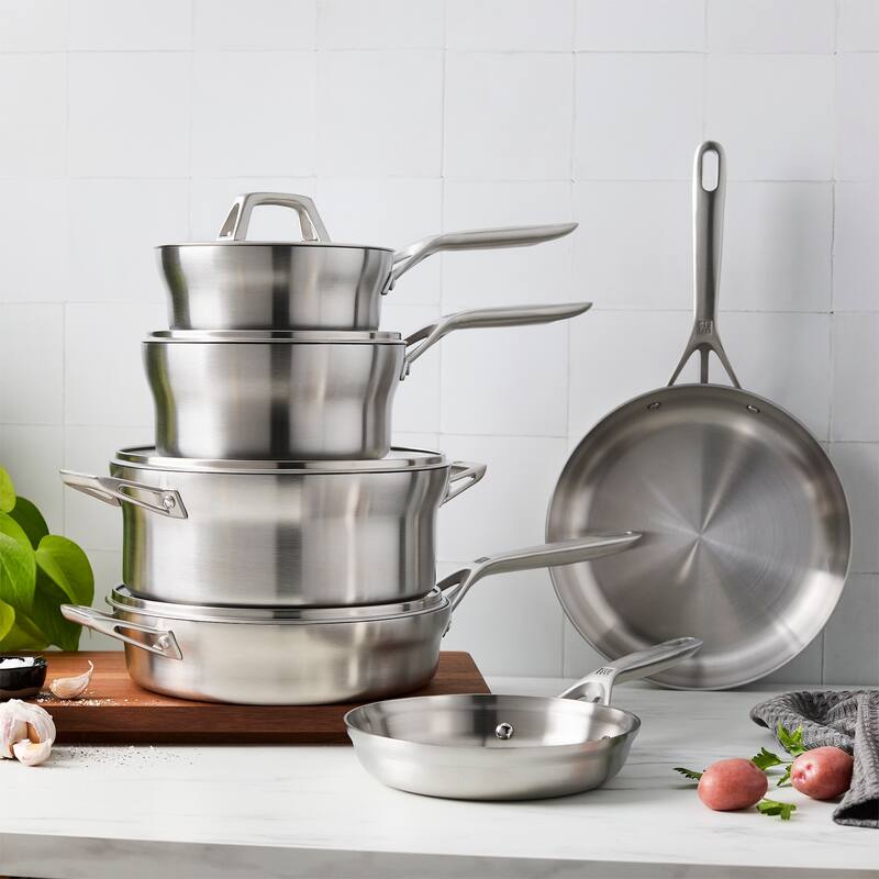 ZWILLING Motion Stainless Steel 10-pc Stainless Steel Cookware Set